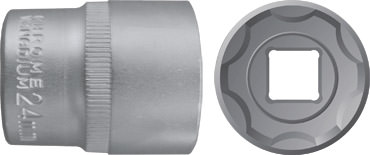 Головка 6-гранная CrV1/2 19мм Fit 62049