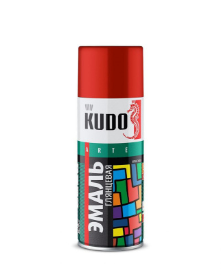 Эмаль аэрозольная KUDO бел. глян. 1001 520мл